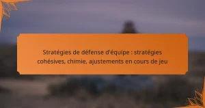 Stratégies de défense d’équipe : stratégies cohésives, chimie, ajustements en cours de jeu